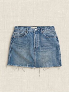 We the free denim button up mini skirt, size 27